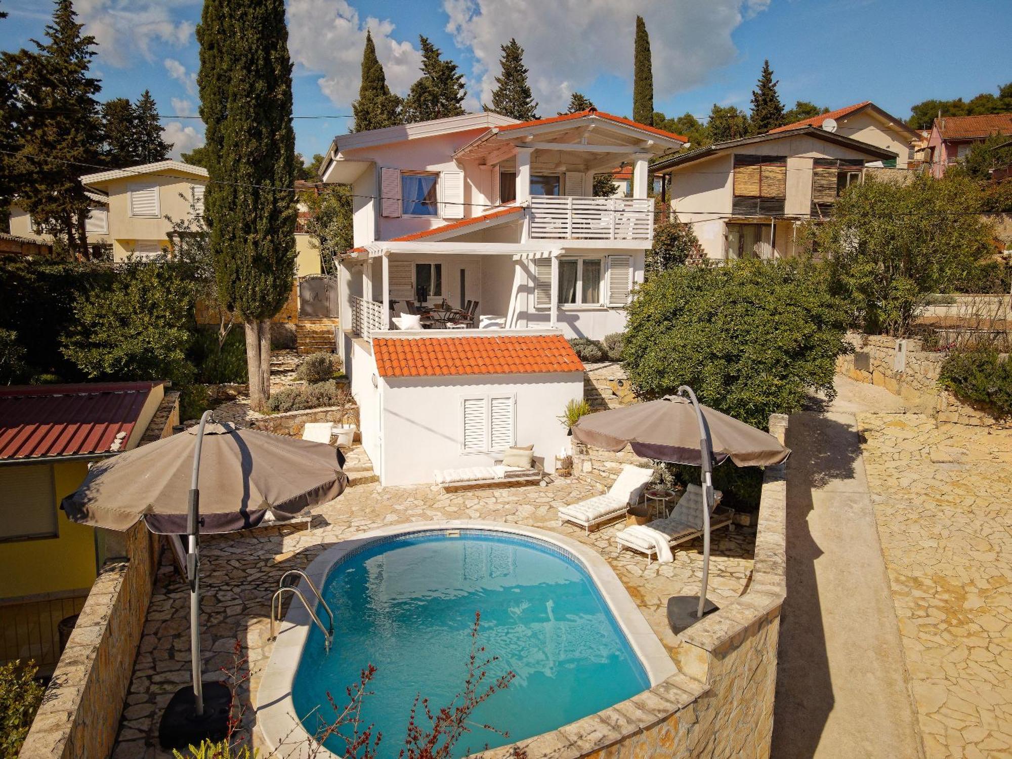 Villa Hvar With Pool Vrboska Exteriör bild