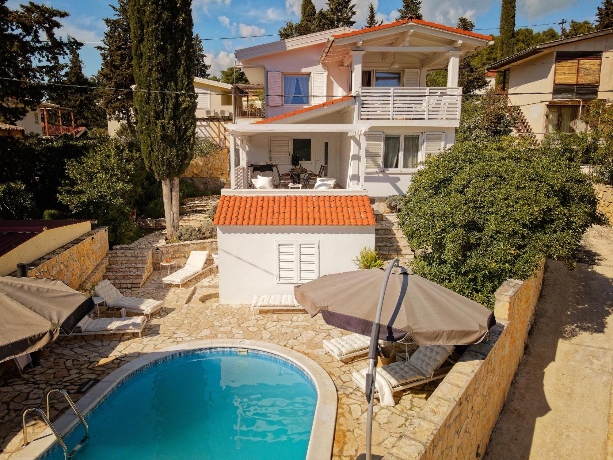 Villa Hvar With Pool Vrboska Exteriör bild